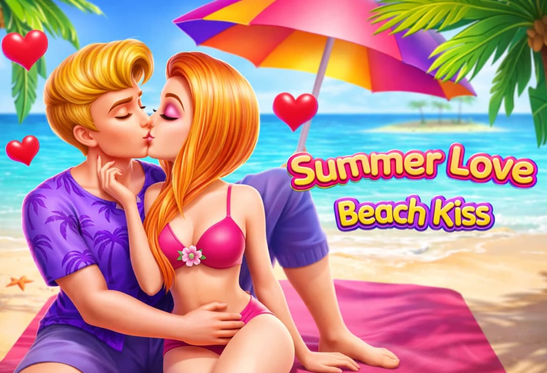 Summer Beach Kissing