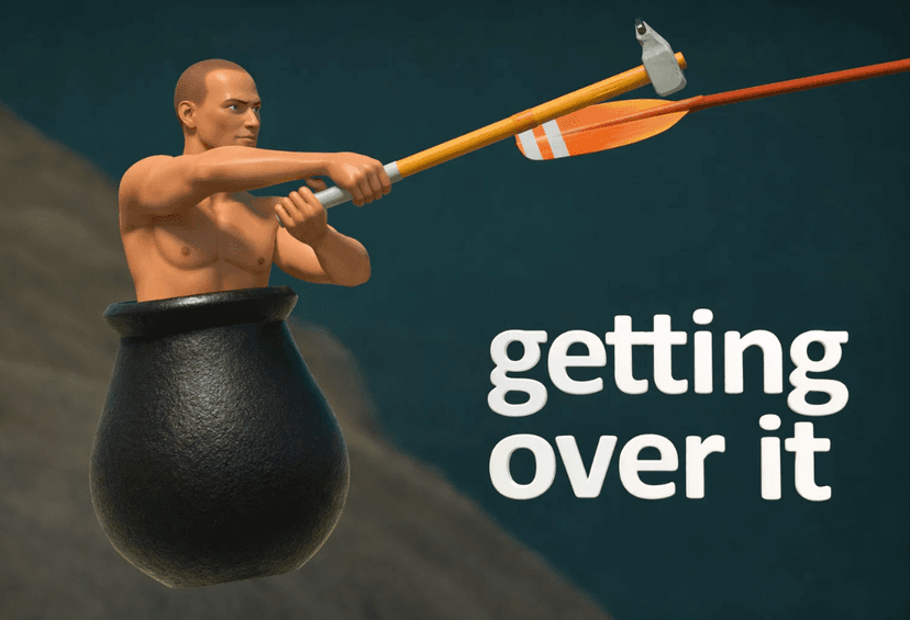 Getting Over It Unblocked - Physics Climbing Game | YupGames