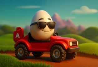 Egg Car Racing