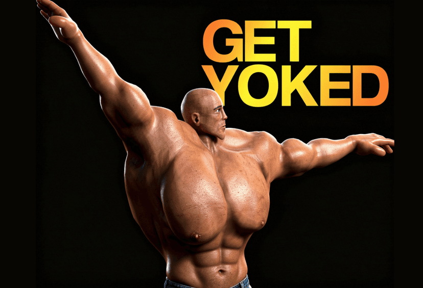 Bodybuilder Card Computer Game GET YOKED — Extreme Bodybuilding Card Game | YupGames